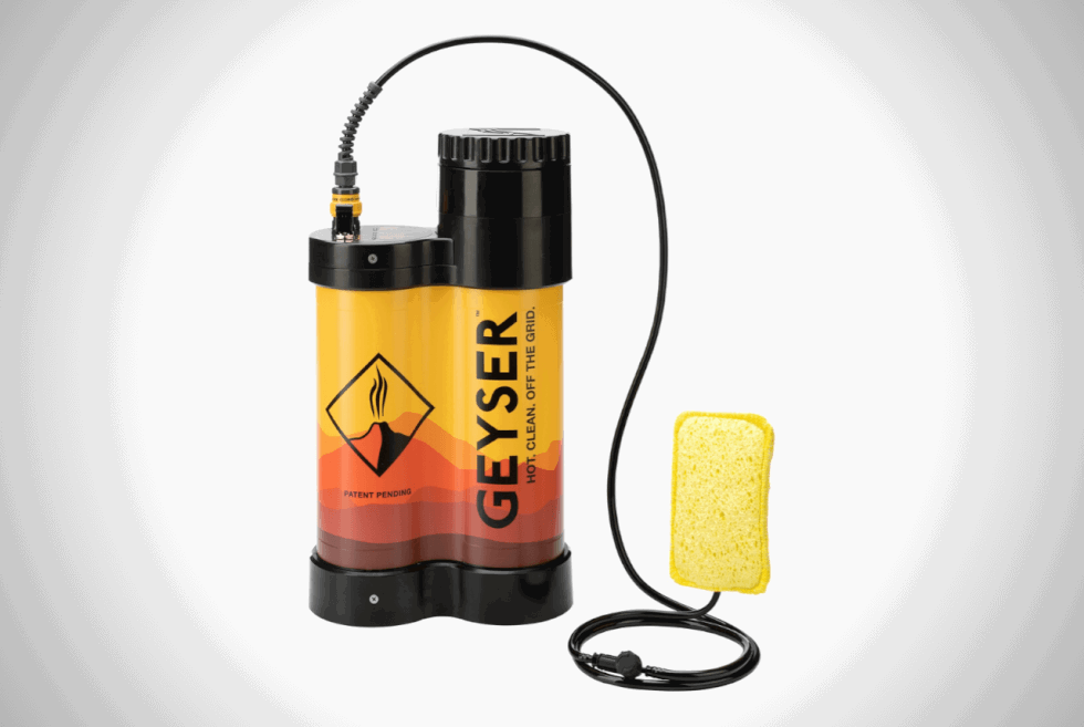 Geyser Systems is a handy portable heater and shower combo