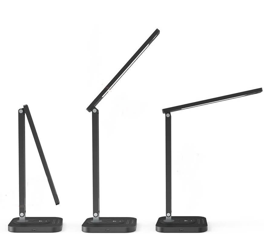 TaoTronics LED Desk Lamp with Qi-Enabled Wireless Charger