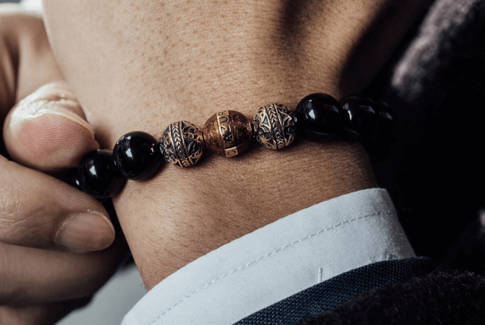 Presenting the finest Men's Beaded Bracelet collection from Azuro Republic.  The finest… | Braided leather bracelet men, Beautiful beaded bracelet,  Beaded bracelets