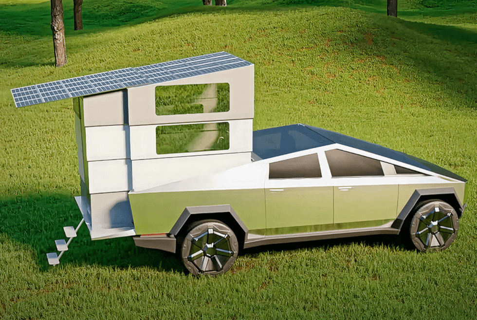 Your Cybertruck bed can turn into a cutting-edge camper with the CyberLandr