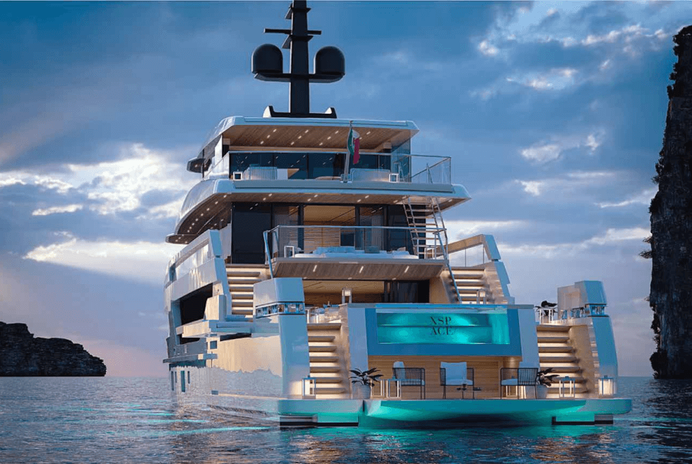 The 144-foot X-Space superyacht by Sanlorenzo will use an absurd amount of glass