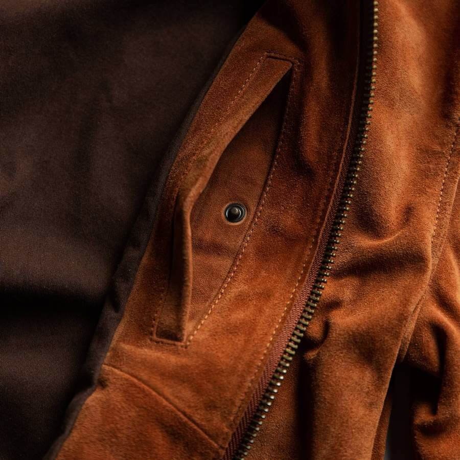 Taylor Stitch's The Bomber Jacket Now Comes In Suede Treatment