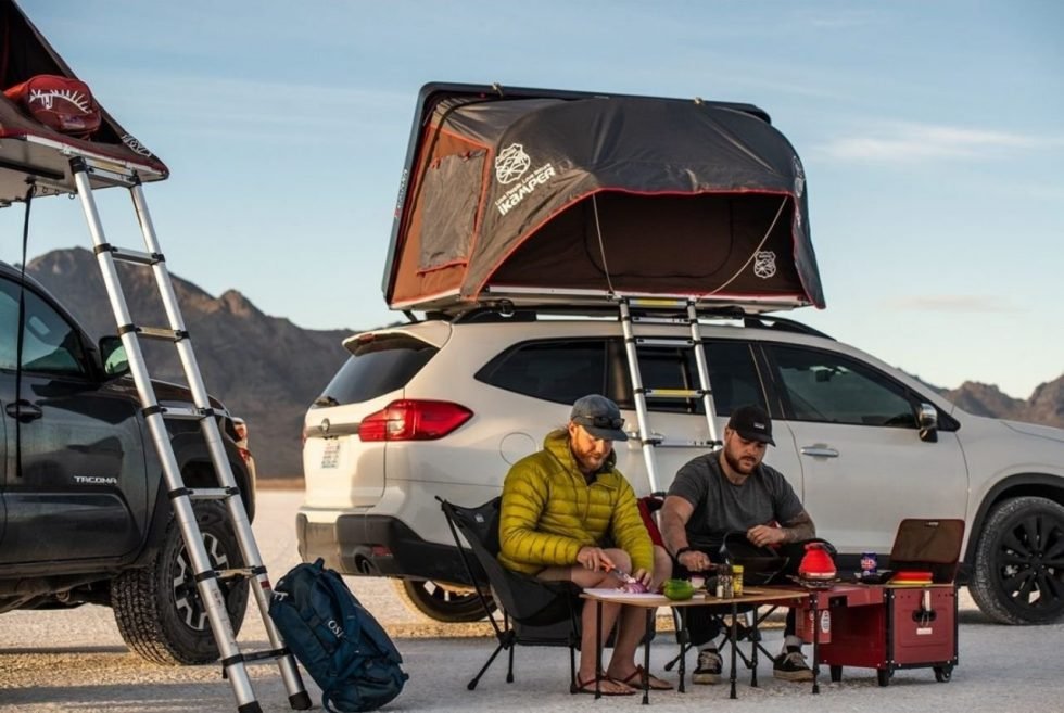 The Ikamper Skycamp 2x Rooftop Tent Offers A Safe And Comfortable Camping Experience Men S Gear