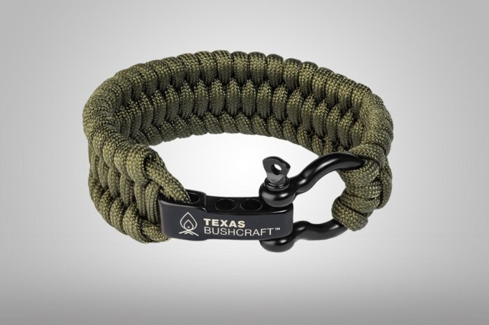 Paracord Survival Bracelets Emergency Rope Wide Bracelet Adjustable Steel Buckle