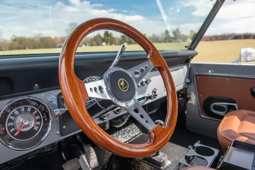 1969 Ford Bronco Four Door steering wheel engine