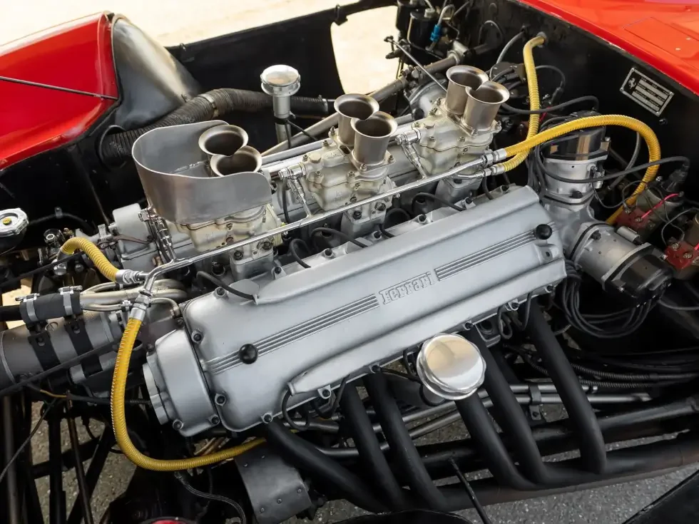 1955 Ferrari 410 Sport engine