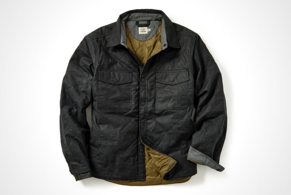 Flint and Tinder's Quilted Waxed Shirt Jacket